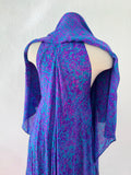 Silk Abstract Print Bias Cut Dress, Made in India | XL