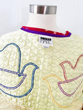 Jeanne Marc Quilted Bird Jacket L|XL