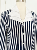 Long Sleeve Striped Blouse | Medium