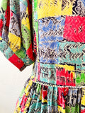 Abstract Patchwork Print Dress | Medium