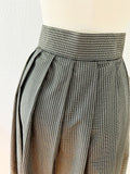 Black and Gold Metallic Checked Skirt | Medium