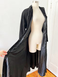 Buttery Soft Black Leather Suede Shirt Dress | Medium