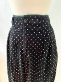 Polka Dot Corduroy Stirrup Pants | Medium