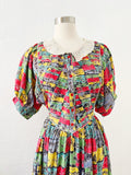 Abstract Patchwork Print Dress | Medium