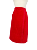 Red Terrycloth Wrap Skirt L|XL