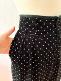 Polka Dot Corduroy Stirrup Pants | Medium