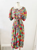 Abstract Patchwork Print Dress | Medium