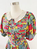 Abstract Patchwork Print Dress | Medium