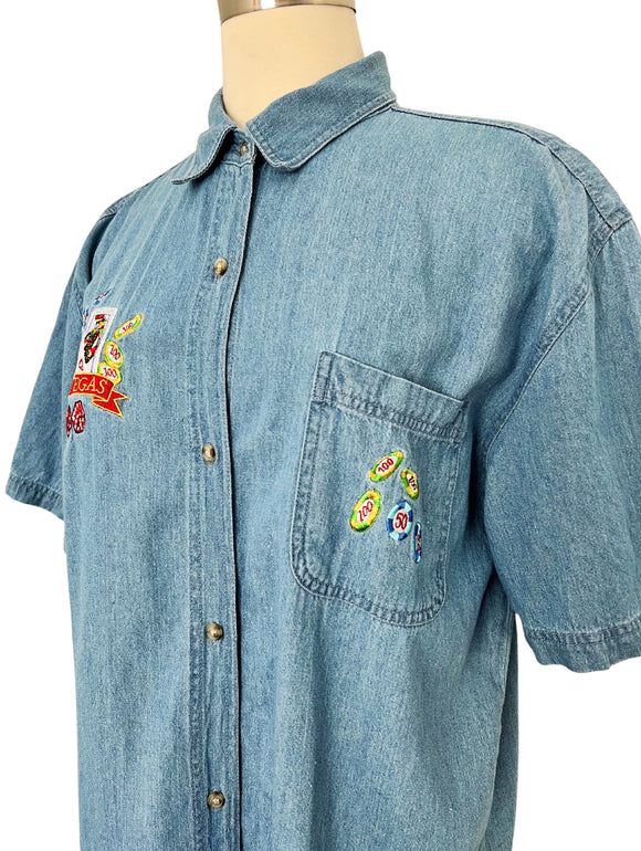 Las Vegas Denim Button Down | XL
