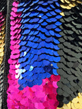 Colorful Silk Paillette Jacket | Medium