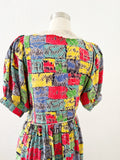 Abstract Patchwork Print Dress | Medium