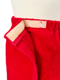 Red Terrycloth Wrap Skirt L|XL
