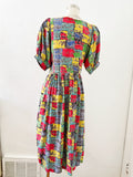 Abstract Patchwork Print Dress | Medium