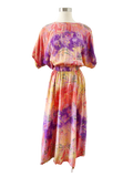 Starina Floral Tie Dye Print Dress | Large