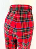 Red Plaid Stirrup Pants M|L