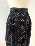 Polka Dot Corduroy Stirrup Pants | Medium