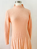 Peach Pink Sweater Dress | Large