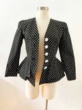 Cutie Black and White Polka Dot Jacket | Small