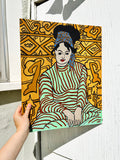 Canvas Painting of Stylish Woman