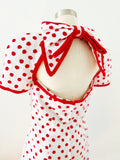 Victor Costa Boutique Polka Dot Dress | Medium (Sold As Is)