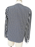 Long Sleeve Striped Blouse | Medium