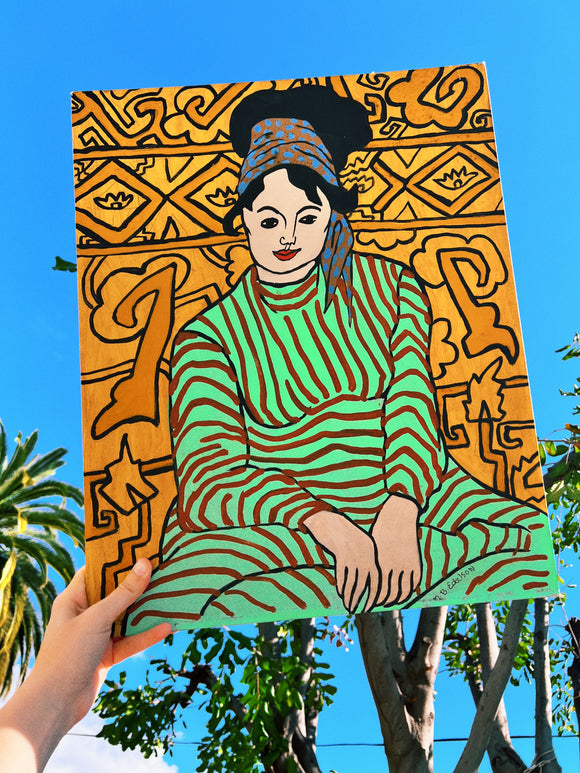 Canvas Painting of Stylish Woman