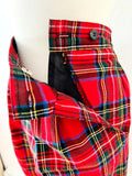 Red Plaid Stirrup Pants M|L