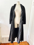 Buttery Soft Black Leather Suede Shirt Dress | Medium
