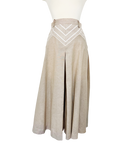 Khaki Cotton Blend Culottes | Small