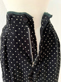 Polka Dot Corduroy Stirrup Pants | Medium