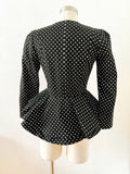 Cutie Black and White Polka Dot Jacket | Small