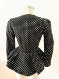 Cutie Black and White Polka Dot Jacket | Small