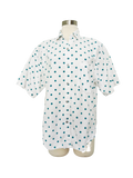 Polka Dot Cotton Button Down | Large