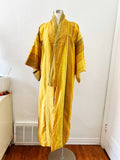 Golden Ombre Striped Silk Kimono Robe | Large