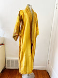 Golden Ombre Striped Silk Kimono Robe | Large