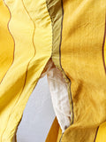 Golden Ombre Striped Silk Kimono Robe | Large