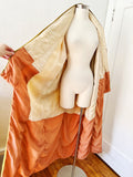 Golden Ombre Striped Silk Kimono Robe | Large