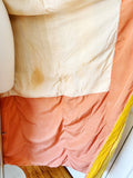 Golden Ombre Striped Silk Kimono Robe | Large