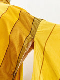 Golden Ombre Striped Silk Kimono Robe | Large