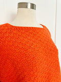 Orange Cotton Sweater | Large