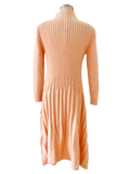 Peach Pink Sweater Dress | Large