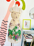 Tropical Print Smocked Sundress S|M