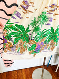 Tropical Print Smocked Sundress S|M