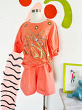 Tropical Summer Barbie • Coral Cotton Set | Large