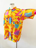 Colorful Watermelon Print Button Down | XL