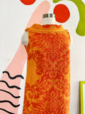 Vibrant Orange Towel Dress | Small