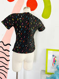 Surf’s Up Barbie • Quilted Footprint Top | Small