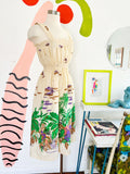 Tropical Print Smocked Sundress S|M