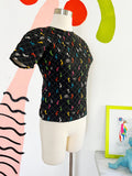 Surf’s Up Barbie • Quilted Footprint Top | Small