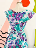 Floral Print Cotton Dress | Medium